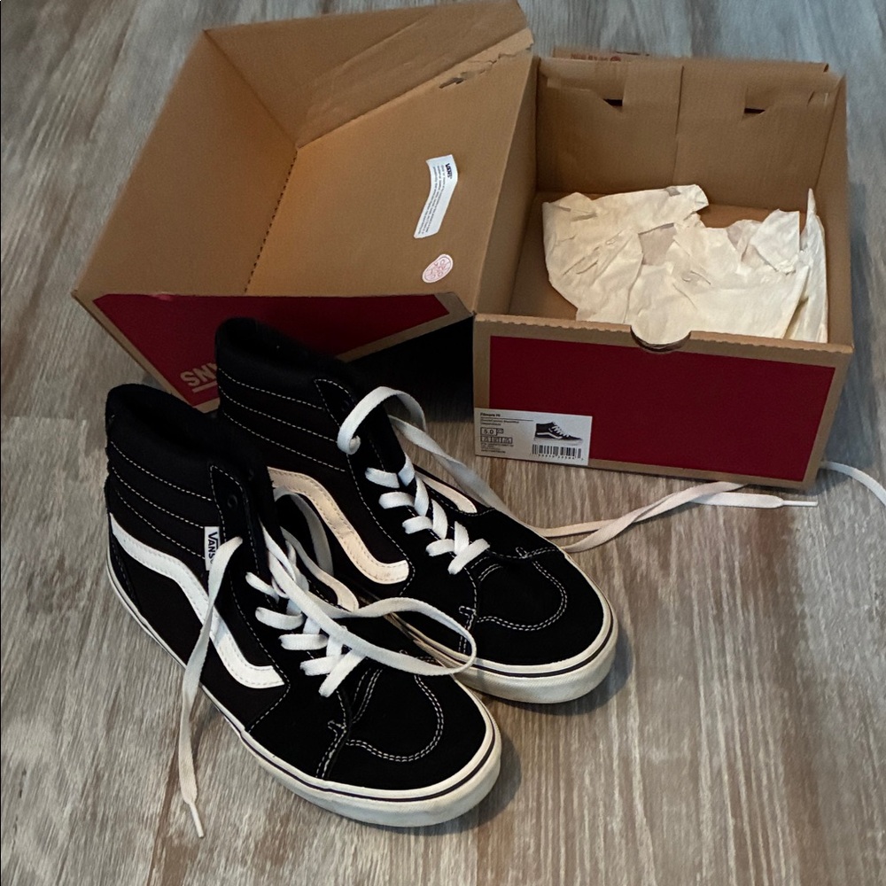 Vans Classic Black and White High-Tops
